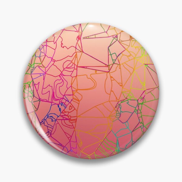 Item preview, geometric line art abstract background in pink yellow green blue designed and sold by Mrvell.