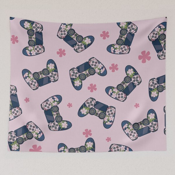 Item preview, Sakura Cherry Blossom Pattern Video Game Controller designed and sold by Hixon House.