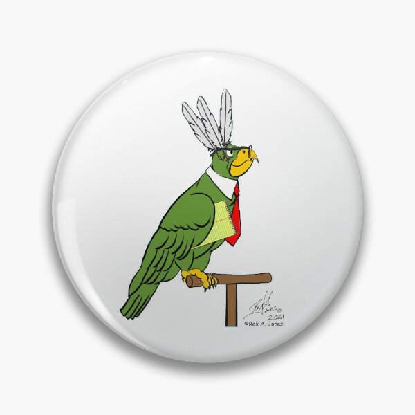 Aperçu de l'œuvre Oscar en Secrétaire Bird créée et vendue par Laughing Parrot Studio.