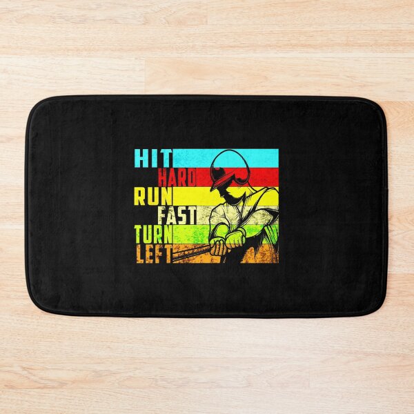 Item preview, Hit Hard Run Fast Turn Left, Baseball Funny Sport designed and sold by oussimakh.