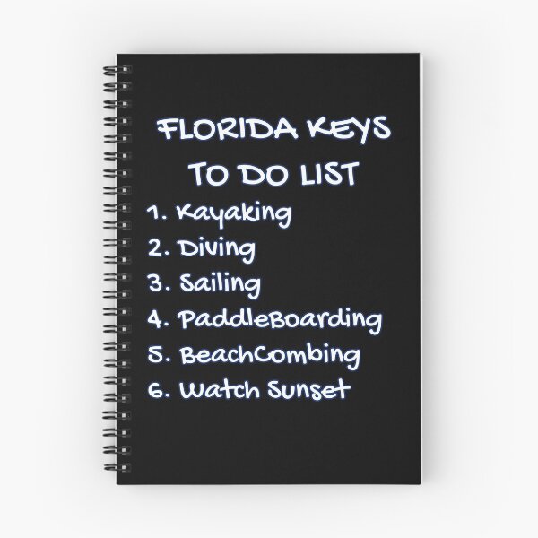 Item preview, Florida Keys To Do List - Kayaking Diving Sailing Paddleboarding Beachcombing Watch Sunset designed and sold by KeysTreasures.