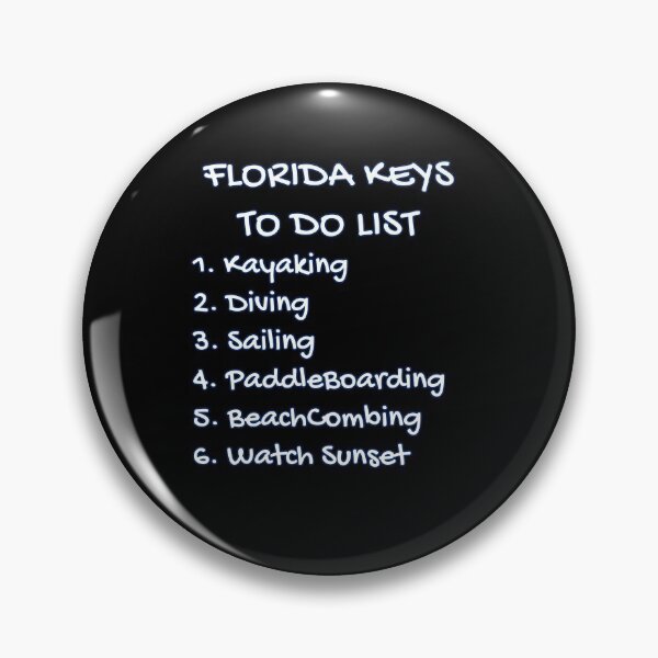 Item preview, Florida Keys To Do List - Kayaking Diving Sailing Paddleboarding Beachcombing Watch Sunset designed and sold by KeysTreasures.