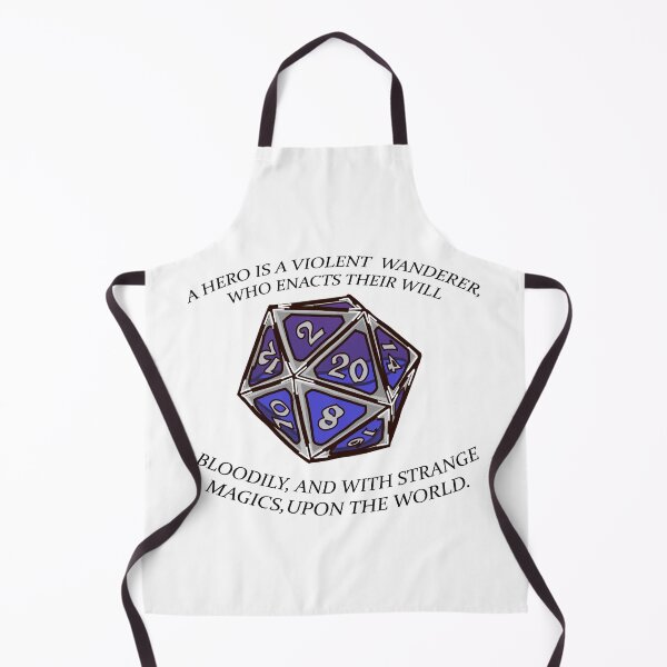 Item preview, Dimension 20 "A Hero is a Violent Wanderer" Quote designed and sold by bonessoup.