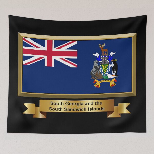 Item preview, South Georgia and South Sandwich Islands Flag Gifts, Masks, Stickers & Products (N) designed and sold by mpodger.