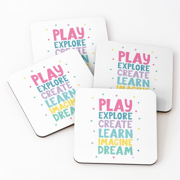 Item preview, Play, explore, create, learn, imagine, dream  designed and sold by IrinaOstapenko.