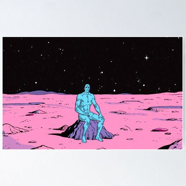 Vista previa del artículo con la obra «Los vigilantes - Dr. Manhattan», diseñado y vendido por SuperMrStylo.
