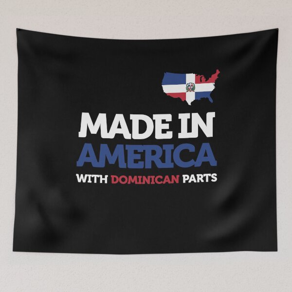 Item preview, Made in America with Dominican Parts Dominican USA Gift Fun T-Shirt designed and sold by smartrocket.