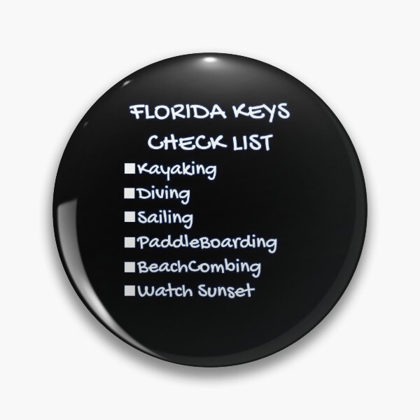 Item preview, Florida Keys Check List - Kayaking Diving Sailing Paddleboarding Beachcombing Watch Sunset designed and sold by KeysTreasures.