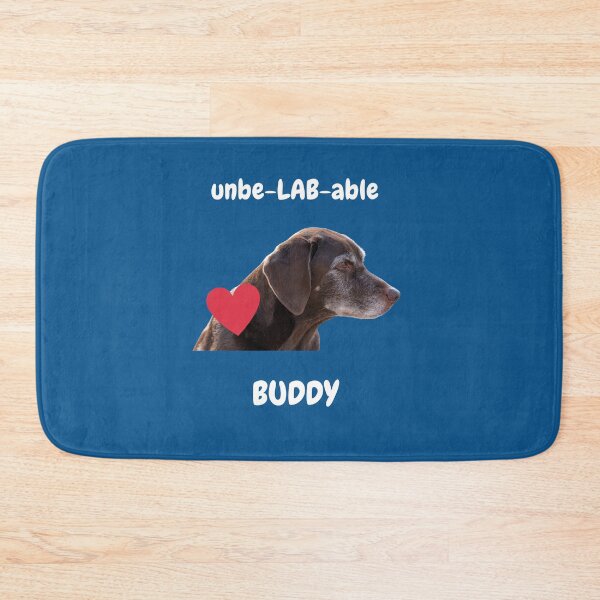 Item preview, Unbe-LAB-able chocolate lab buddy designed and sold by rocklegends99.
