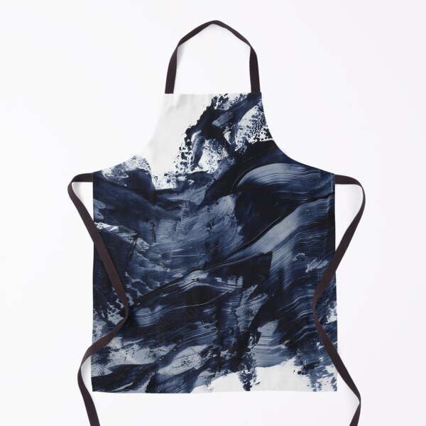 Item preview, Dark Navy Gray Acrylic Abstract Painting designed and sold by Elizabeth  Karlson.