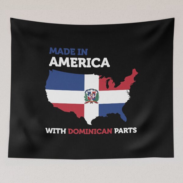 Item preview, Made in America with Dominican Parts Dominican USA Gift Fun T-Shirt designed and sold by smartrocket.