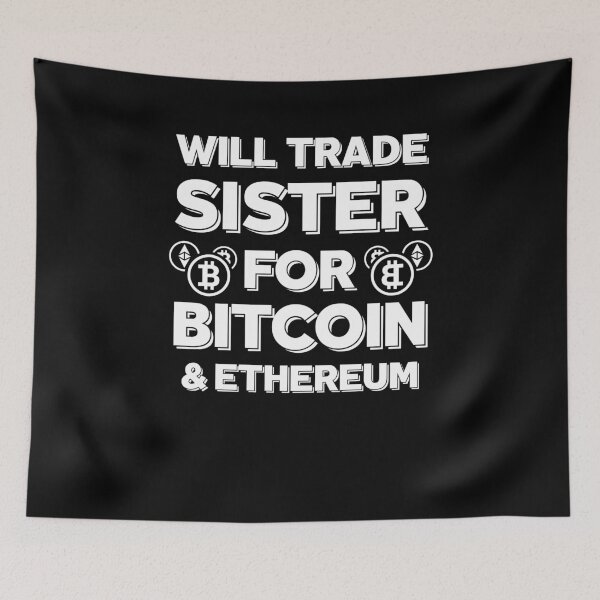 Item preview, Funny Gag Bitcoin & Ethereum Crypto Lover Brother HODL BTC designed and sold by trendo.