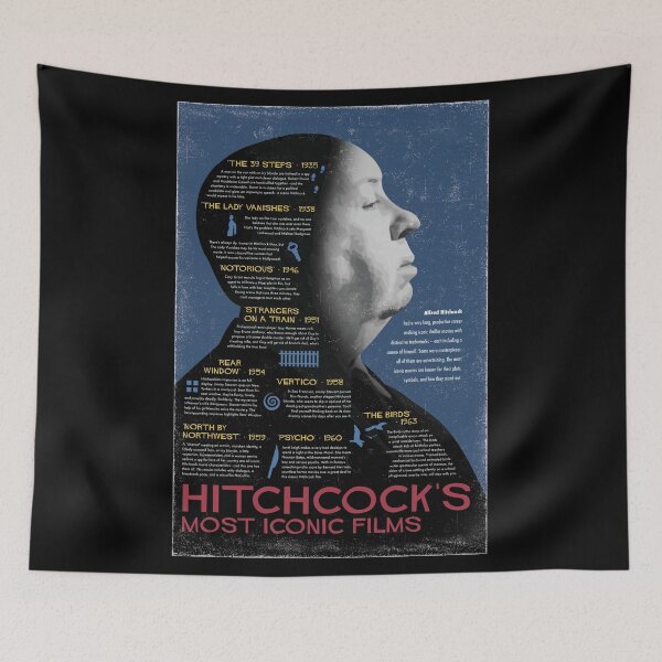 Item preview, Alfred Hitchcock's Iconic Films designed and sold by carolyn-castro.