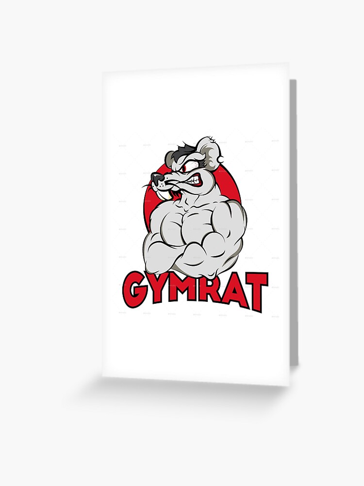 GYM RAT, WORKOUT :) | Greeting Card