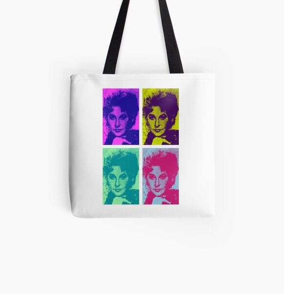 Bea Arthur Goes Pop All Over Print Tote Bag