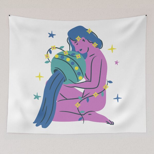 Item preview, Aquarius (January 21st - February 18th) | Zodiac Signs designed and sold by FoGow Store.