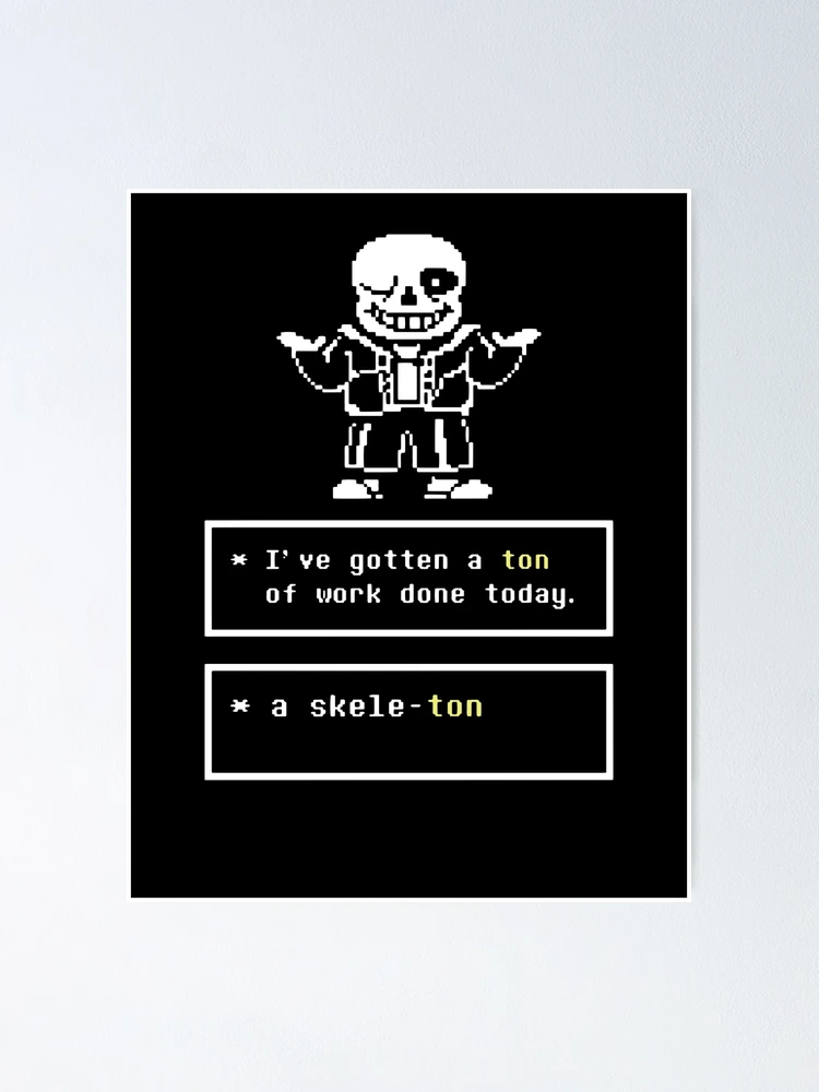 Undertale Sans Heat Poster - TeeHex