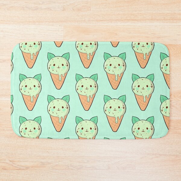 Item preview, Mint chocolate chip ice cream cat designed and sold by meg-dl.