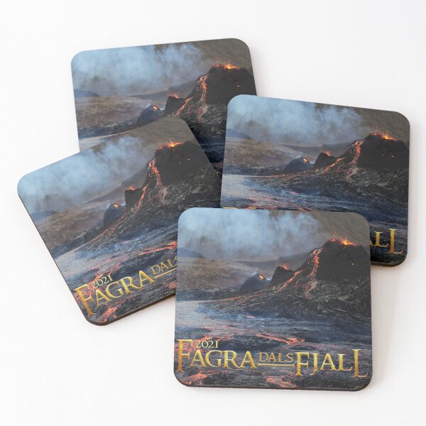 Item preview, Fagradalsfjall - New Volcano Eruption in Iceland designed and sold by Loopyful Design.