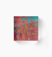 Blotched Acrylic Block