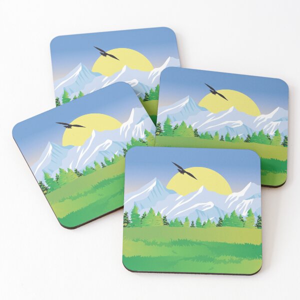 Item preview, Flying Bird in Sunny Winter Landscape designed and sold by Salukeart.