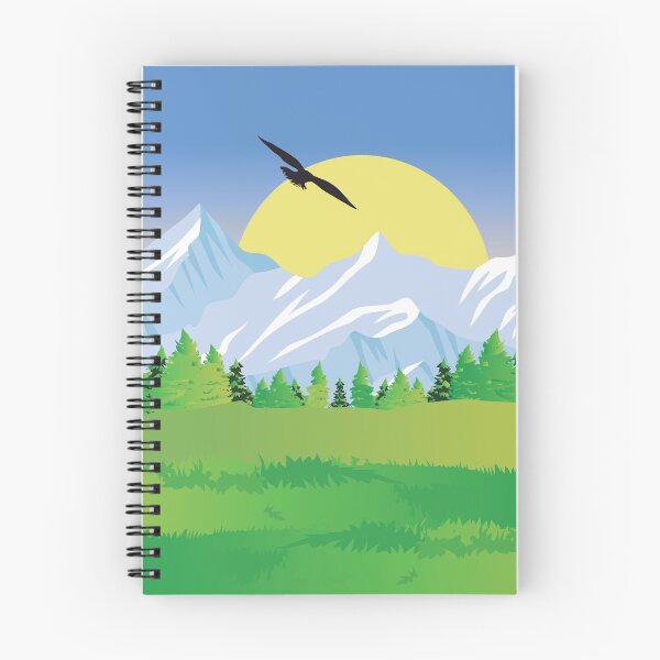 Item preview, Flying Bird in Sunny Winter Landscape designed and sold by Salukeart.