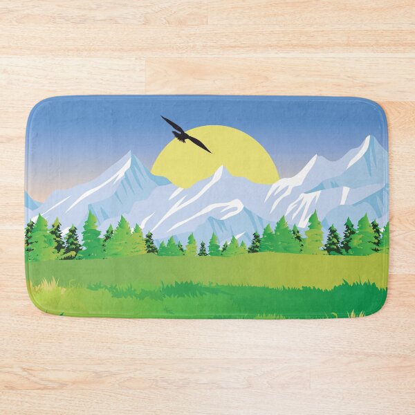 Item preview, Flying Bird in Sunny Winter Landscape designed and sold by Salukeart.