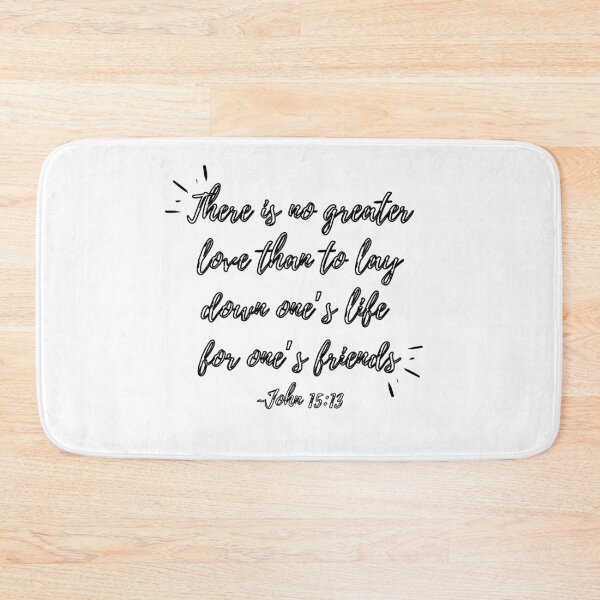 Item preview, There is no greater love (black hollow text) designed and sold by Grace Feucht.