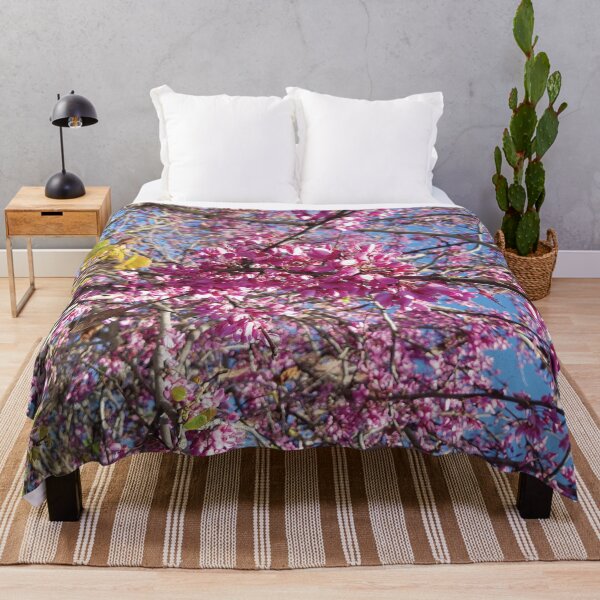 Item preview, Pink flowers on a blue sky designed and sold by CSouissi.