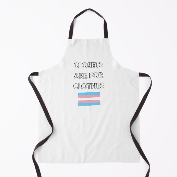 Item preview, Closets are for clothes - trans flag - National Coming Out Day designed and sold by Inspirationmotivation.