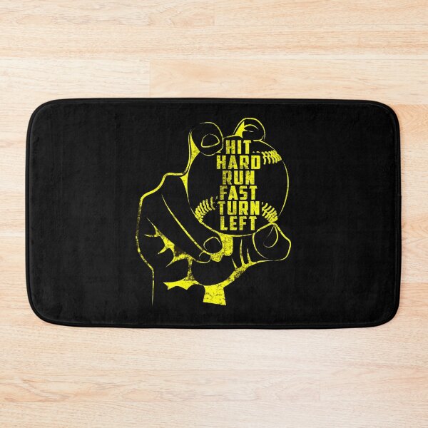 Item preview, Hit Hard Run Fast Turn Left, Baseball Funny Sport designed and sold by oussimakh.