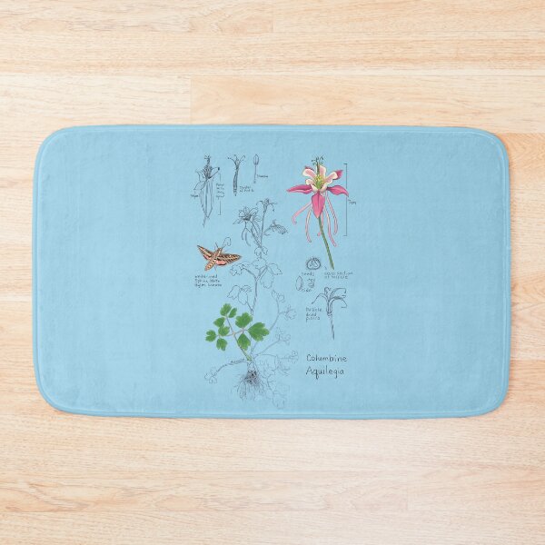Item preview, Columbine Botanical -blue designed and sold by mernstw.