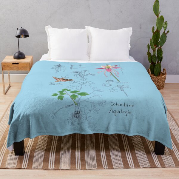 Item preview, Columbine Botanical -blue designed and sold by mernstw.