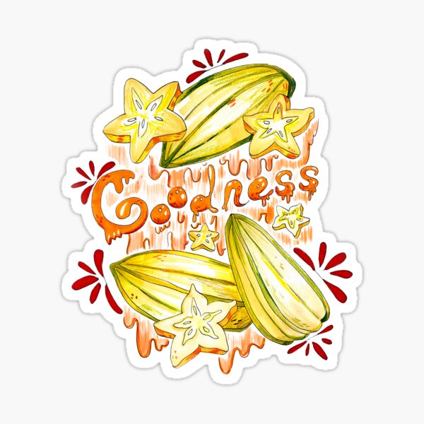 Goodness Star Fruit Sticker