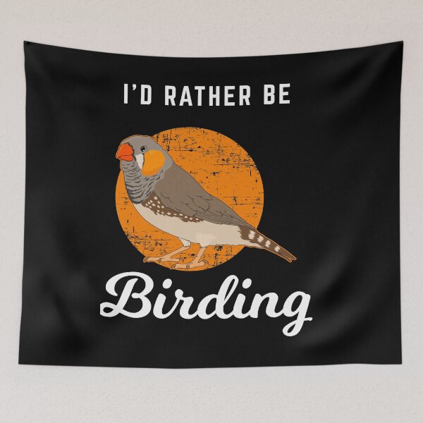 Item preview, Birding Birdwatching Zebra Finch Bird print designed and sold by jakehughes2015.