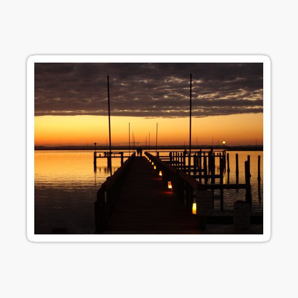 Item preview, Chincoteague Virginia Sunset from a pier designed and sold by freereign82.