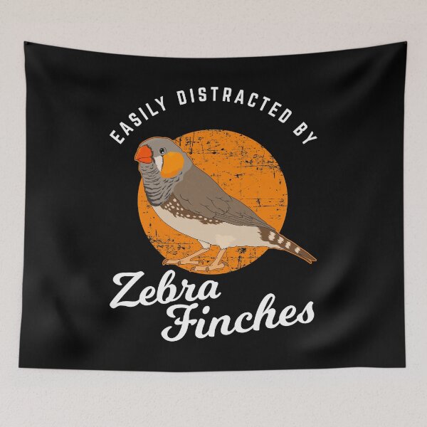 Item preview, Birding Birdwatching Easily Distracted By Zebra Finches graphic designed and sold by jakehughes2015.