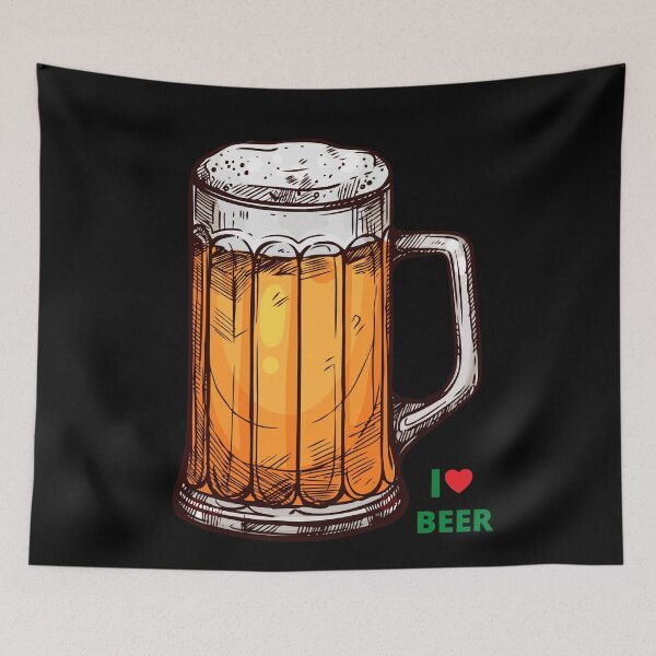 Item preview, I love beer - a beer friend favorite design designed and sold by onum2018.