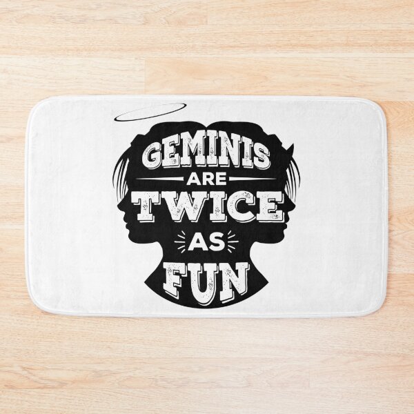 Item preview, Geminis drink for two Dual Female Halo and Horns Silhouette Funny Birthday Zodiac Horoscope  designed and sold by YomeHayin.