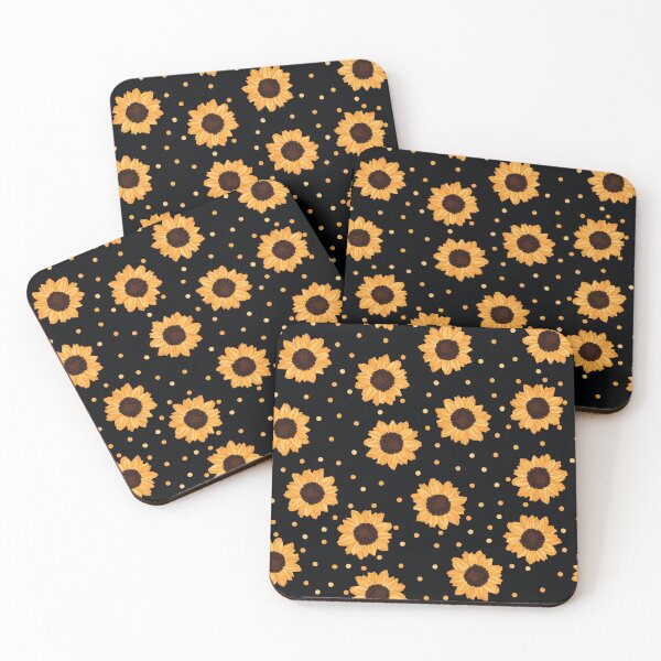 Item preview, Sunflower pattern and polka dots designed and sold by Ilze Lucero.