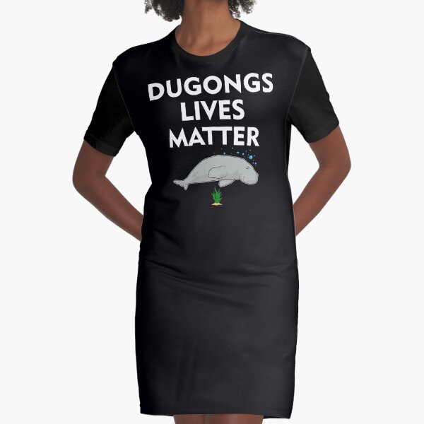 Vista previa del artículo con la obra «Impresión de Sea Cow Lover Dugong Lives Matter», diseñado y vendido por jakehughes2015.