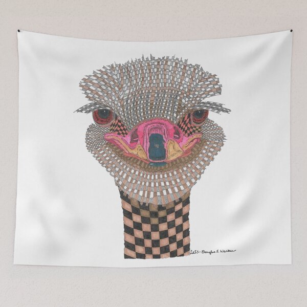 Item preview, Checkerboard Ostrich designed and sold by Douglas Walker.