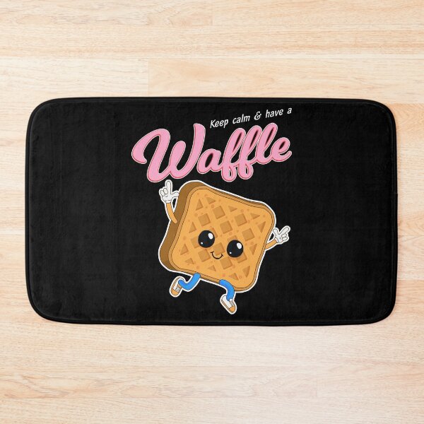 Item preview, Funny Breakfast Keep Calm & Have A Waffle print designed and sold by jakehughes2015.