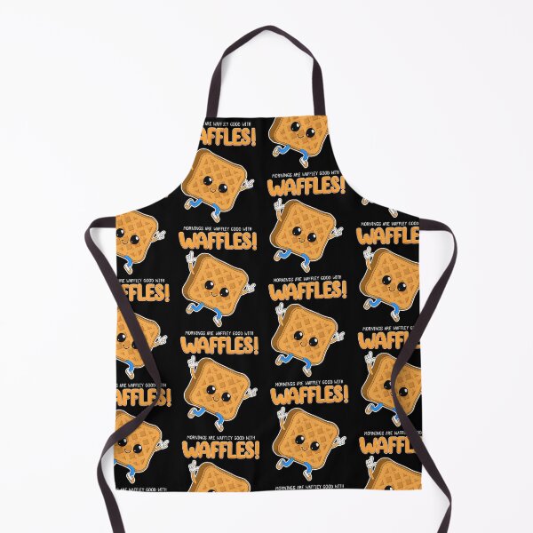 Item preview, Funny Waffley Good Mornings Breakfast Waffles print designed and sold by jakehughes2015.