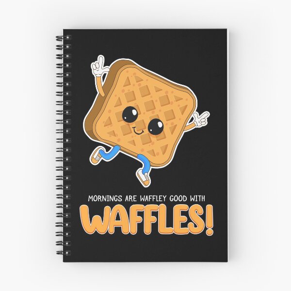 Item preview, Funny Waffley Good Mornings Breakfast Waffles print designed and sold by jakehughes2015.