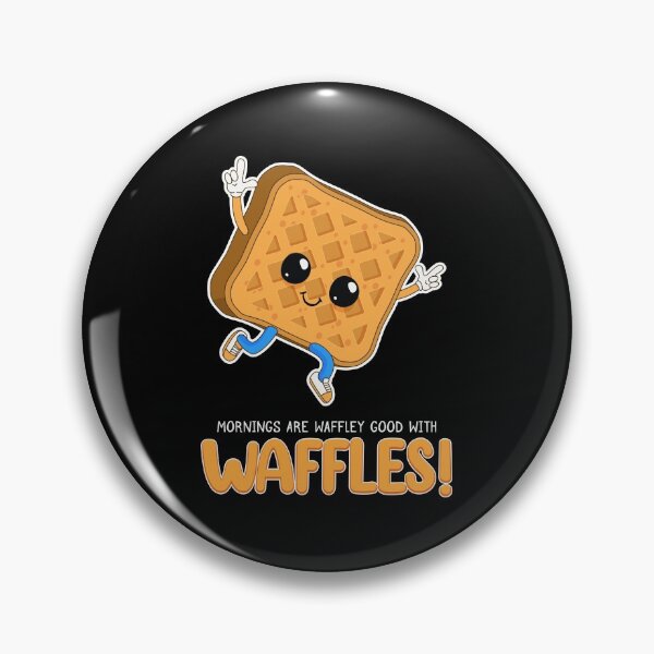Item preview, Funny Waffley Good Mornings Breakfast Waffles print designed and sold by jakehughes2015.