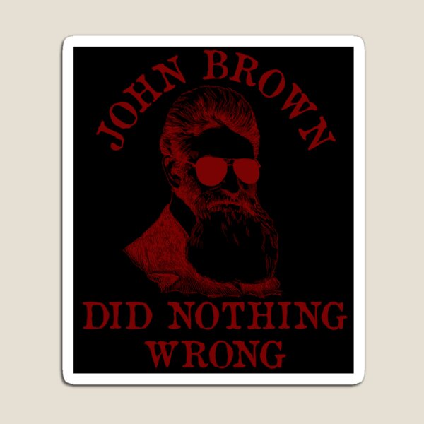 Vista previa del artículo con la obra «John Brown no hizo nada malo: gafas de sol, histórico, meme, izquierdista, socialista», diseñado y vendido por SpaceDogLaika.