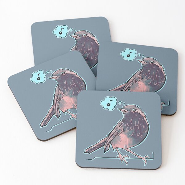 Item preview, dark night songbird and music sign designed and sold by weilertsen.