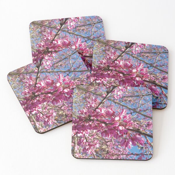 Item preview, Pink flowers on a blue sky designed and sold by CSouissi.