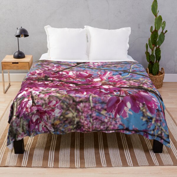 Item preview, Pink flowers on a blue sky designed and sold by CSouissi.